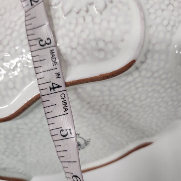 VTG Tadinate Italy Signed Baroque Ceramic Vegetable Design Oval Serving Bowl - Picture 9 of 9